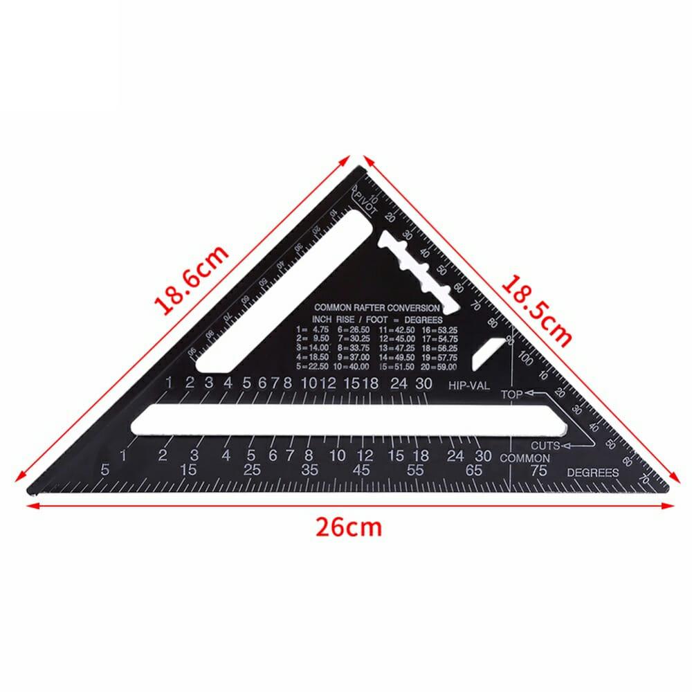 Esquadro Métrico Triangular Speed Square 7 Pol – SquarePro