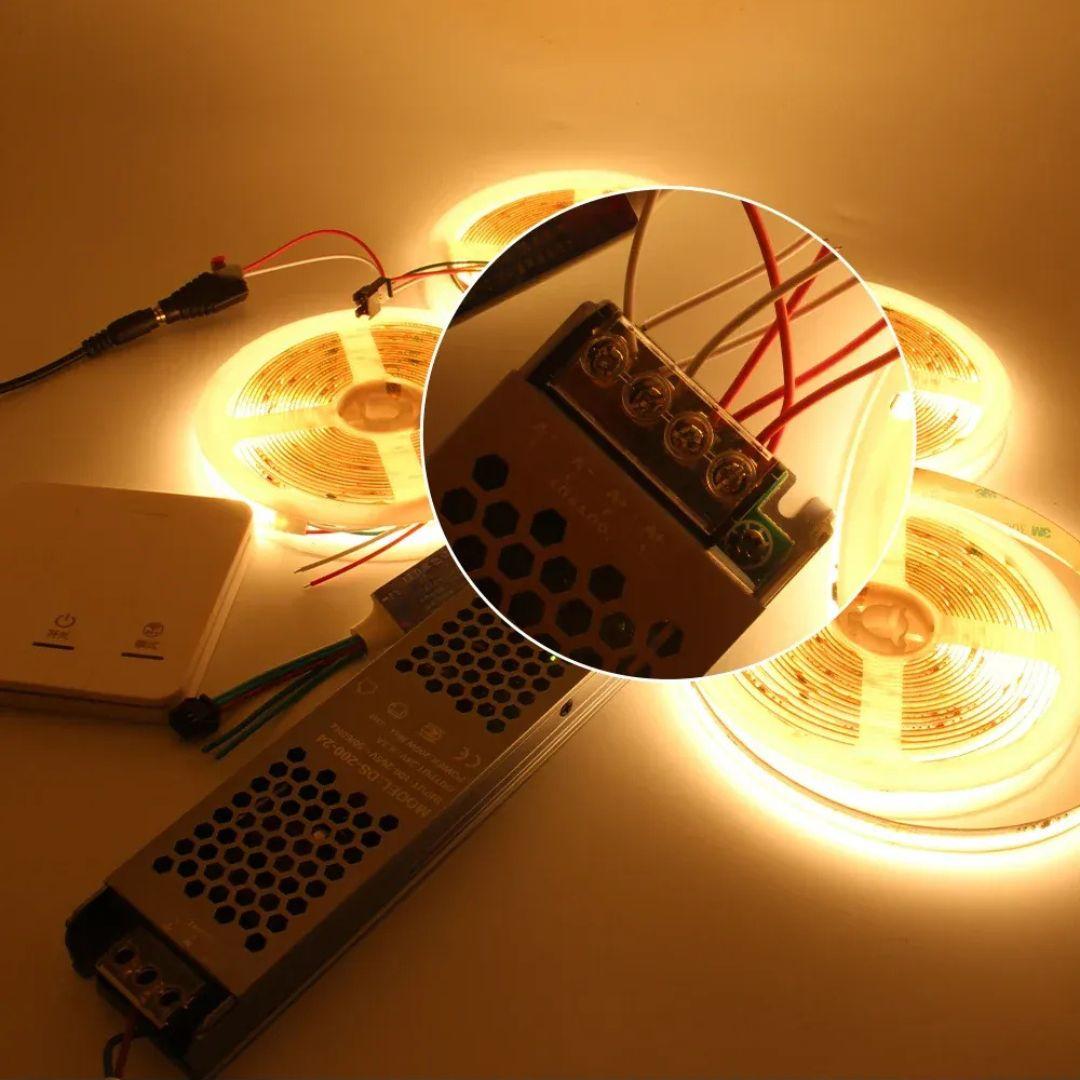 Fita de LED Sequencial COB WS2811 - Iluminação Profissional com Efeitos Dinâmicos