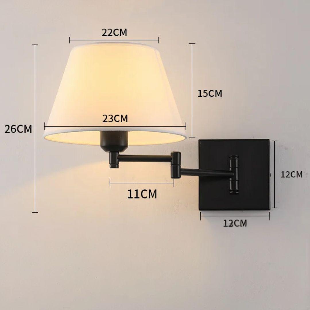 Luminária de Parede com Braço Dobrável