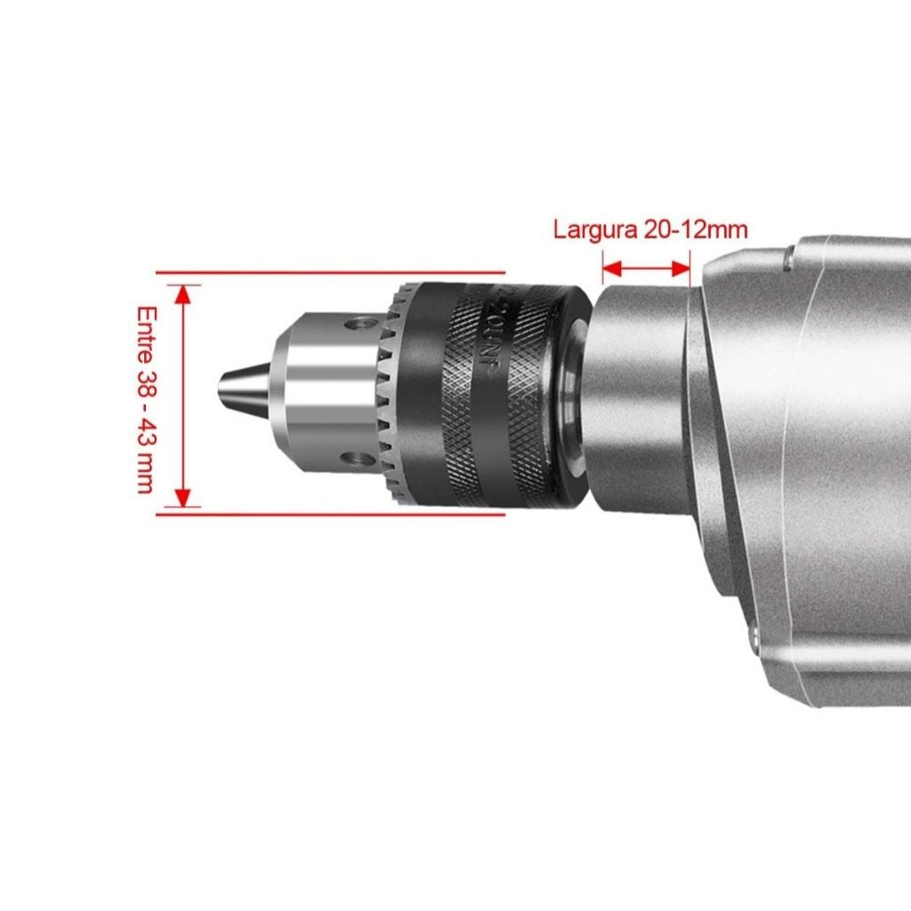 Kit Brocas Fura Quadrado com Suporte - Maxdrill