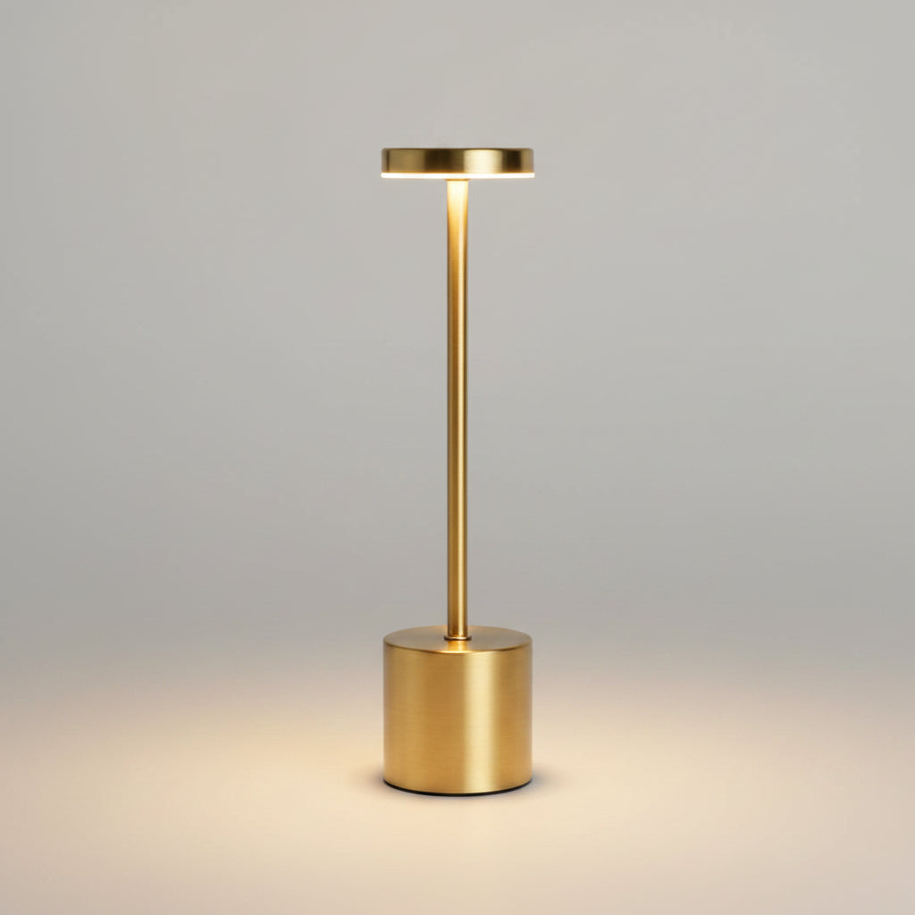 Luminária LED de Mesa 3 em 1 Recarregável - Design Minimalista para Decoração Sofisticada