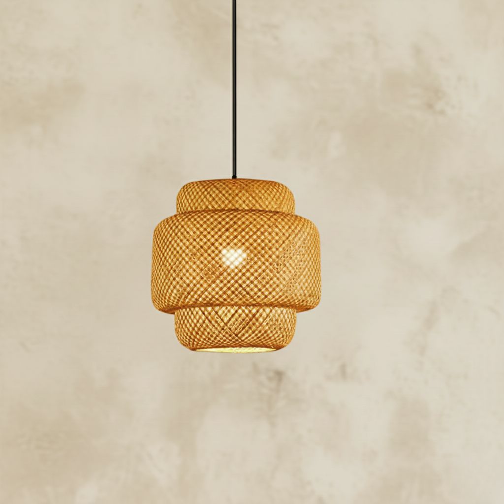Luminária Pendente de Bambu Akada