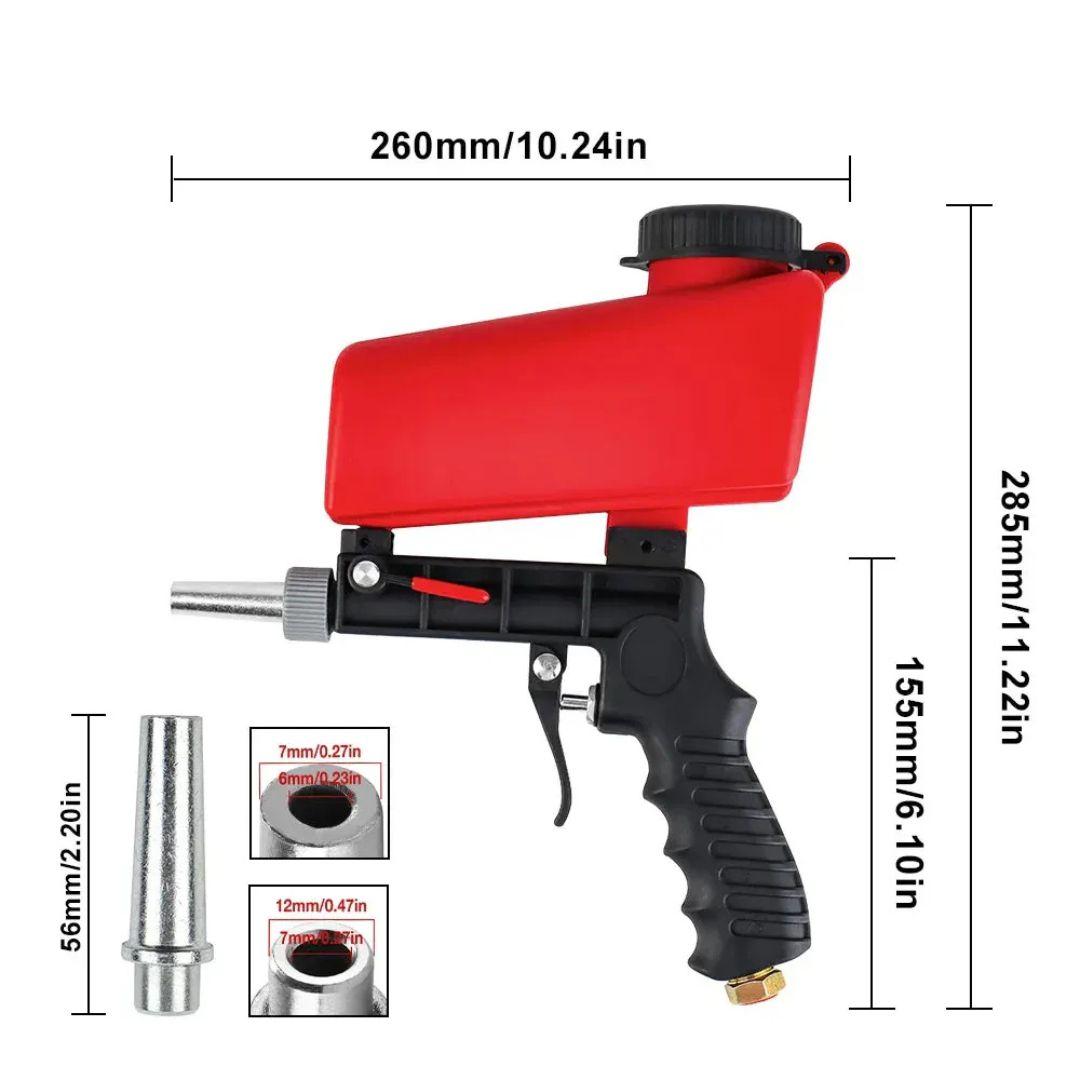 Pistola de Jato de Areia Akada Remova Ferrugem e Manchas com Facilidade