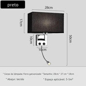 Luminária de Parede com Spot LED Flexível