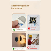 Lâmpada de Parede Magnética para Leitura