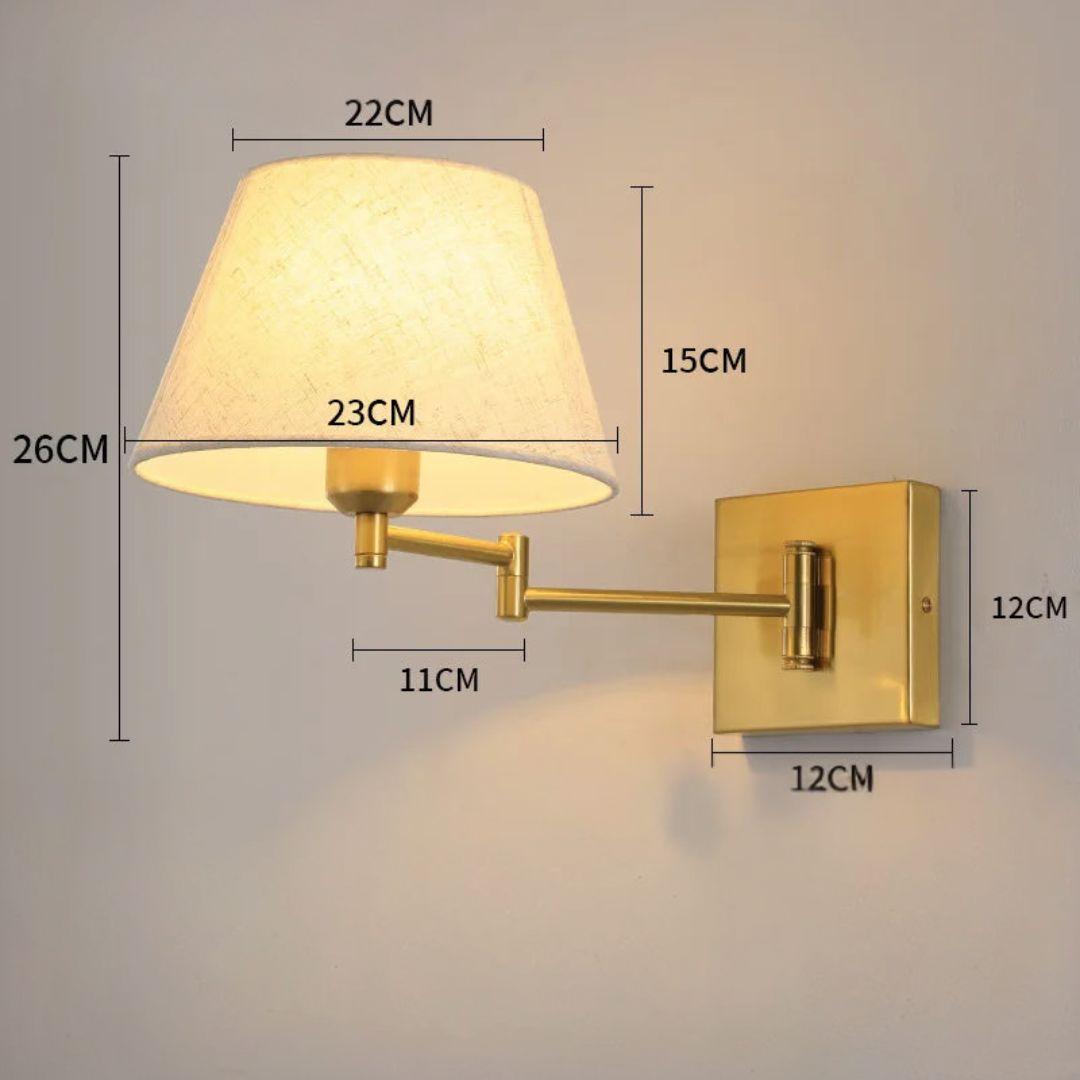 Luminária de Parede com Braço Dobrável