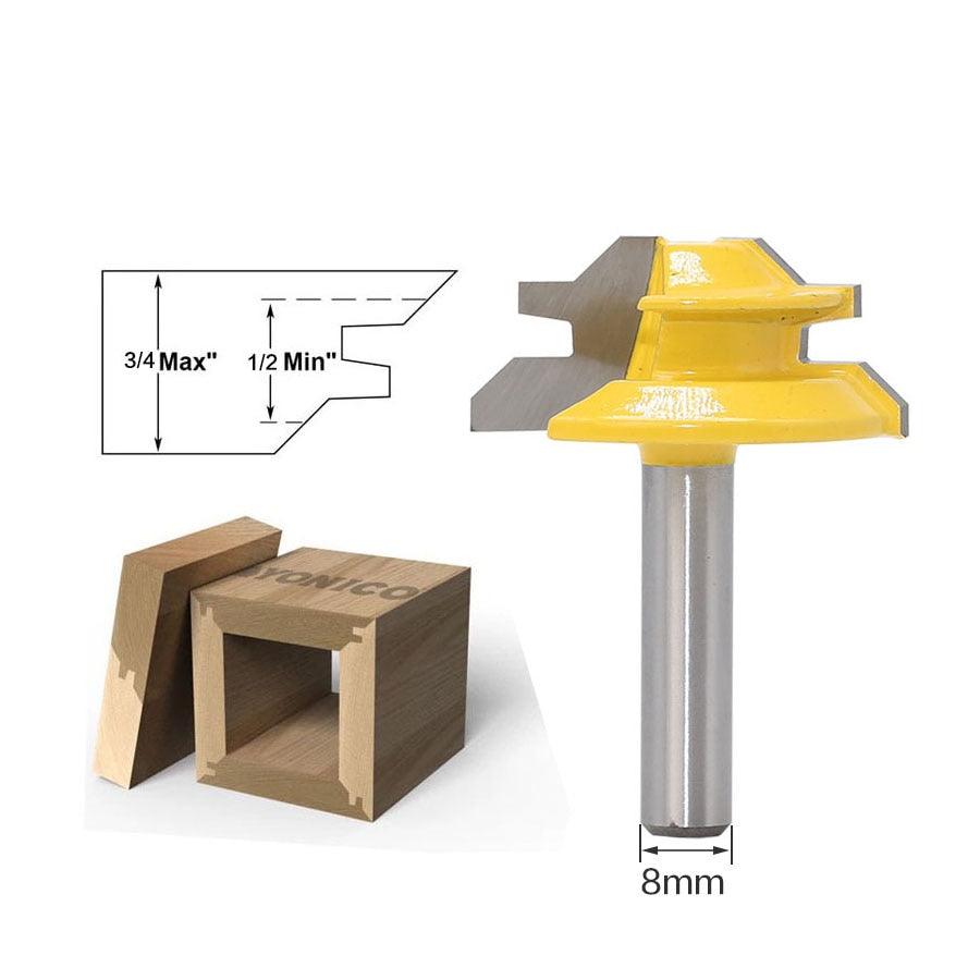 Fresa para Tupia 45 Graus de 8mm - Router45