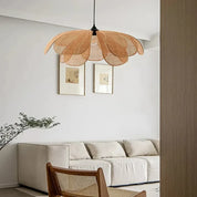 Pendente Minimalista em Rattan Palha Natural