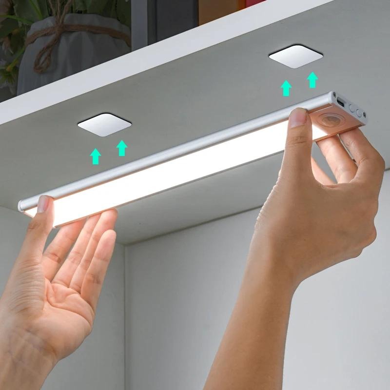 Luminária Sem Fio Magnética Recarregável USB, 3 Modos de Luz