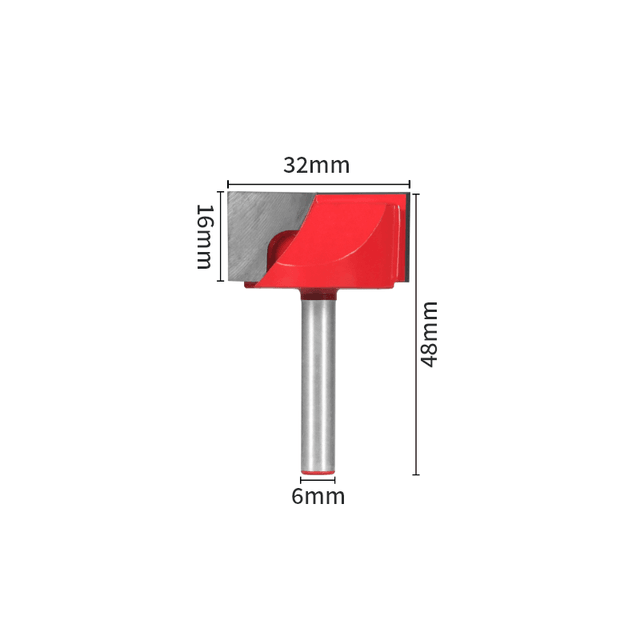 Fresa para Aplainar Madeira Haste de 6mm – RouterLevel