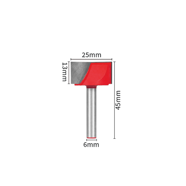 Fresa para Aplainar Madeira Haste de 6mm – RouterLevel