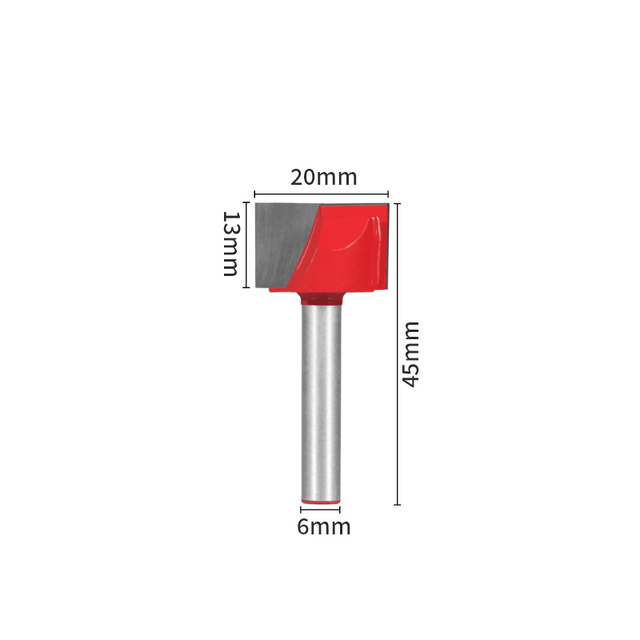 Fresa para Aplainar Madeira Haste de 6mm – RouterLevel