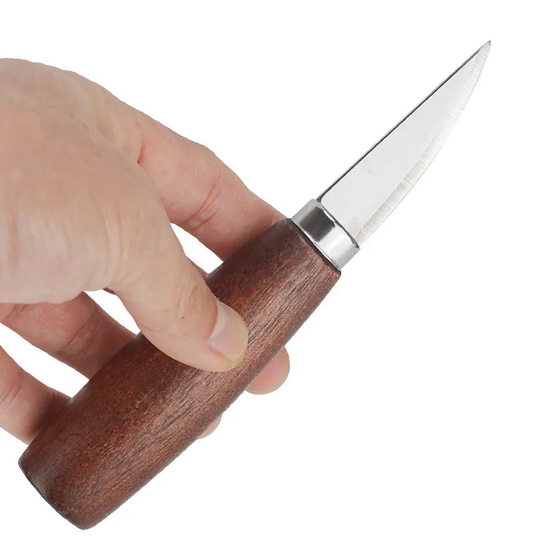 5 pçs ferramentas para escultura em madeira cinzel cortador de madeira conjunto de ferramentas manuais faca de escultura em madeira diy descascando escultura em madeira