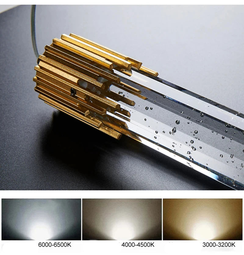 Nordic cristal luzes pingente led lâmpada do teto cabeceira pendurado iluminação para sala de estar cozinha quarto teto decoração casa