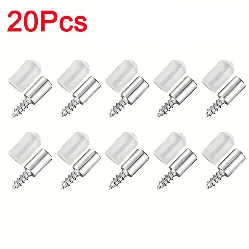 Parafusos auto-roscantes para gabinete, suporte laminado, suporte laminado, parafuso de rosca integrado, suporte de prateleira, 20 PCs, 40PCs
