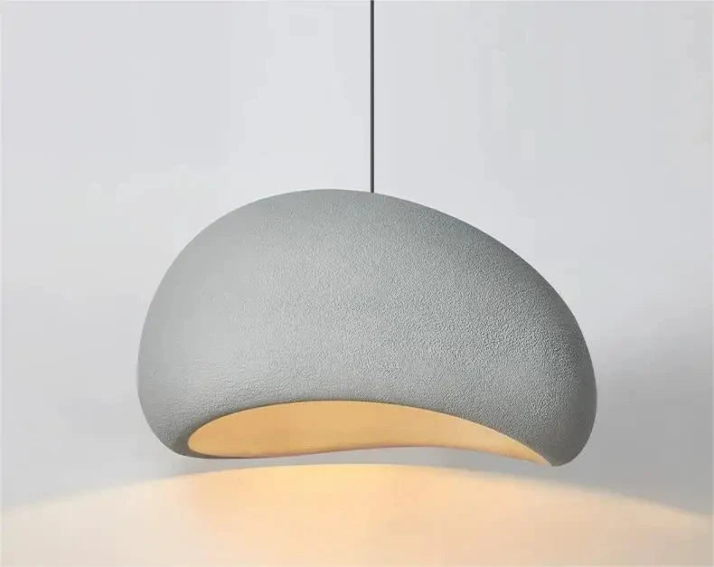 Wabi Sabi Lustre de teto nórdico, luminária pendente para sala de jantar, decoração interna para casa, quarto, sala de estar, cozinha, loft