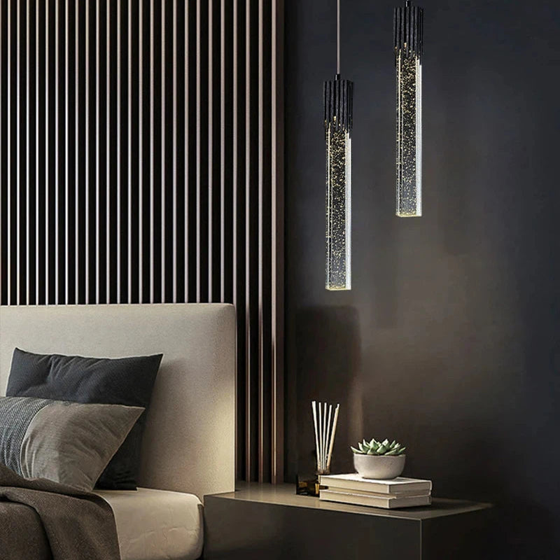 Nordic cristal luzes pingente led lâmpada do teto cabeceira pendurado iluminação para sala de estar cozinha quarto teto decoração casa