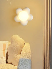 Quarto do miúdo conduziu a lâmpada de parede moderna resina corpo flor estilo quarto sala estar restaurante decoração iluminação teto casa luzes parede