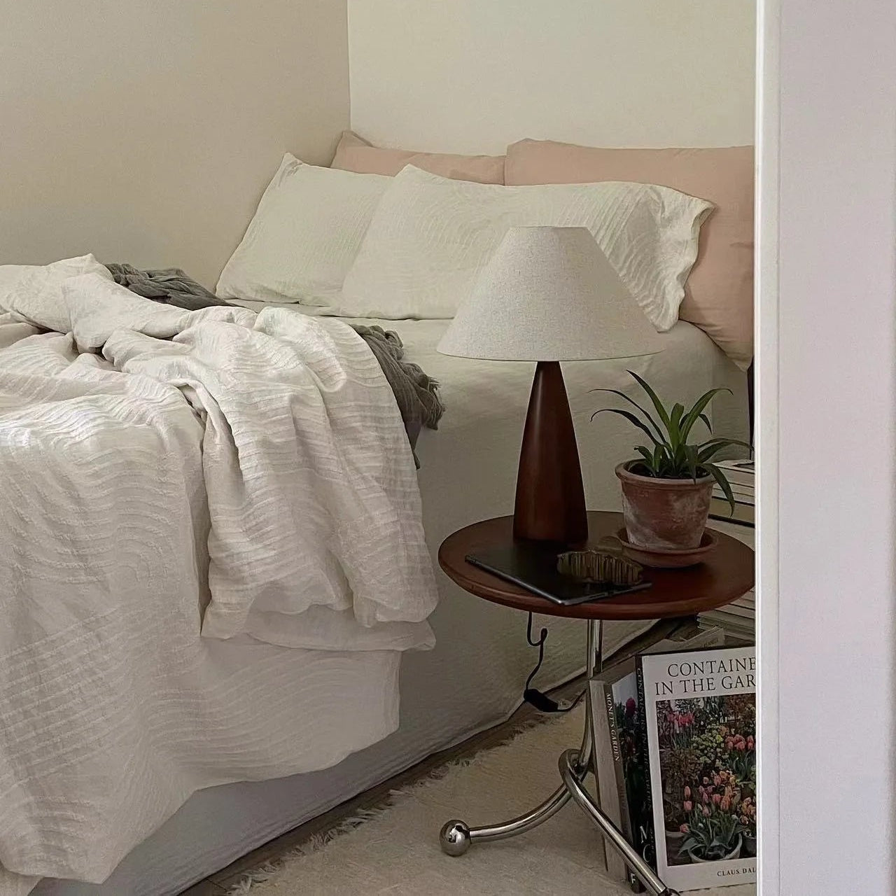 Luminária de mesa retrô de madeira sólida, decoração interna, atmosfera, quarto, cabeceira, sala de estar, chá, estudo