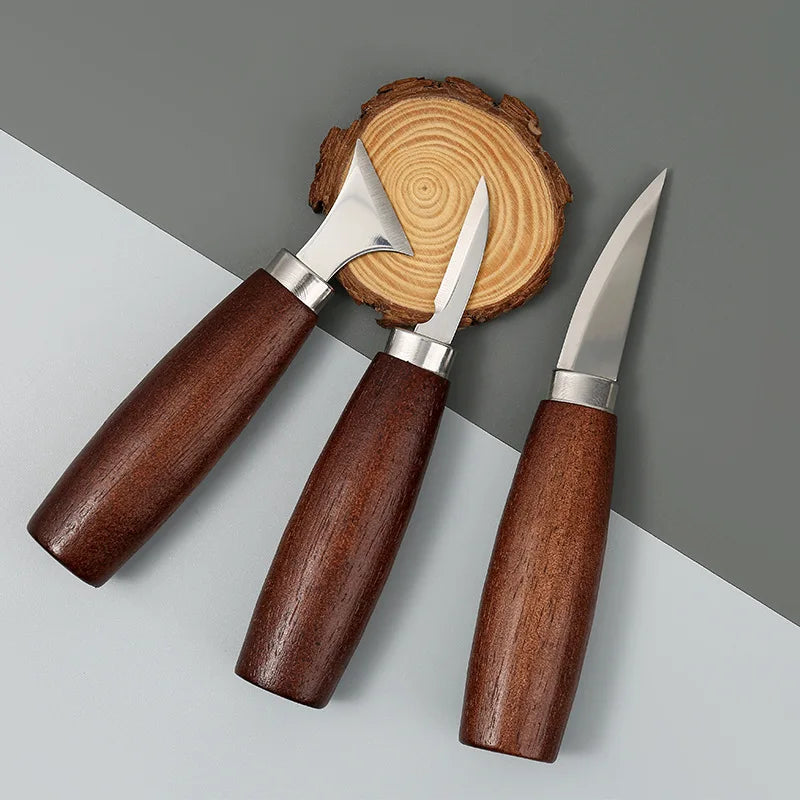 5 pçs ferramentas para escultura em madeira cinzel cortador de madeira conjunto de ferramentas manuais faca de escultura em madeira diy descascando escultura em madeira
