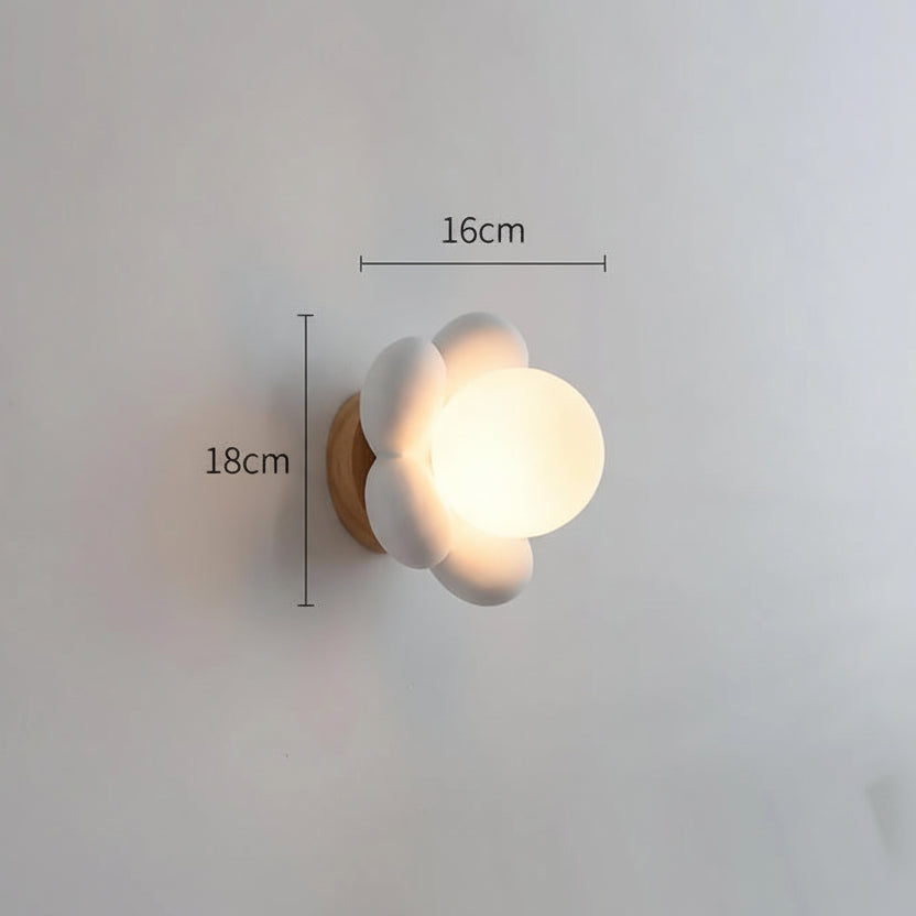 Arandela LED Flor Moderna - Iluminação Decorativa de Parede.