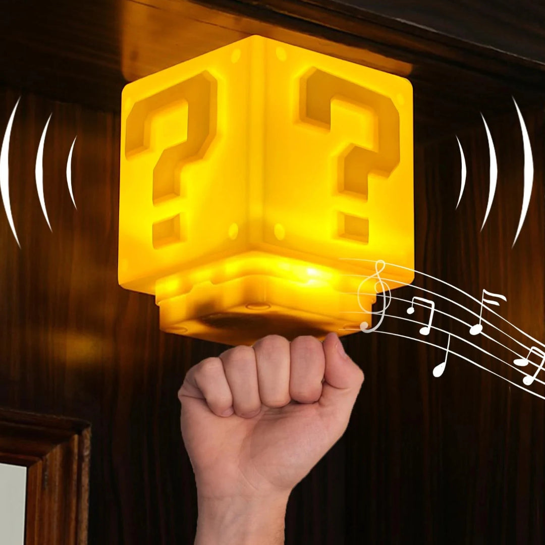 Led ponto de interrogação luz noturna com música anime periférico quarto das crianças lâmpada cabeceira usb recarregável presente