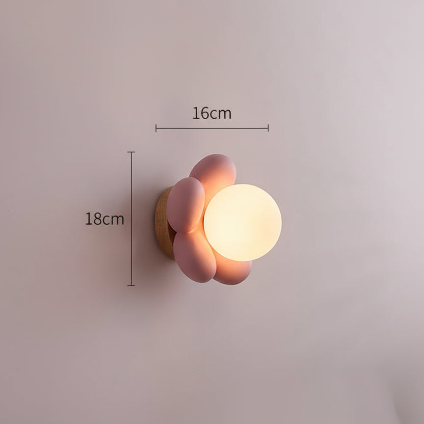 Arandela LED Flor Moderna - Iluminação Decorativa de Parede.