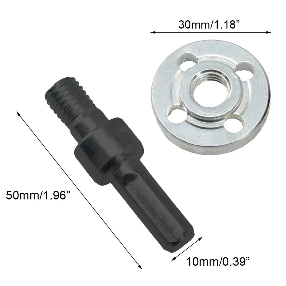 10mm broca elétrica para moedor de ângulo biela conversor conjunto moagem conexão adaptador ferramenta elétrica para disco corte