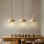 Pendente em Mármore Pedra Amarela LED