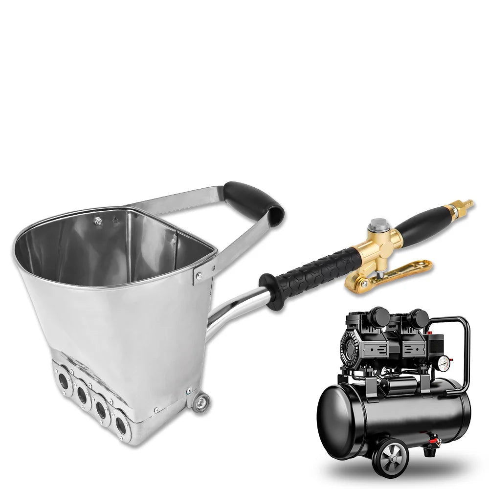 Pistola de Pulverização Profissional para Construção e DIY - Uso com Compressor (4 Jatos).