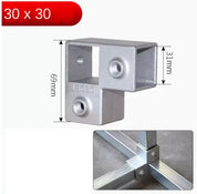 Conector Quadrado Estrutural em Liga de Alumínio 30x30mm