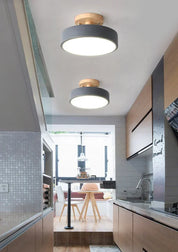 Nordic entrada corredor lâmpadas de teto varanda madeira redonda vestiário sala jantar estudo quarto luz banheiro iluminação industrial