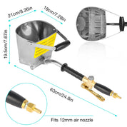 Pistola de Pulverização Profissional para Construção e DIY - Uso com Compressor (4 Jatos).
