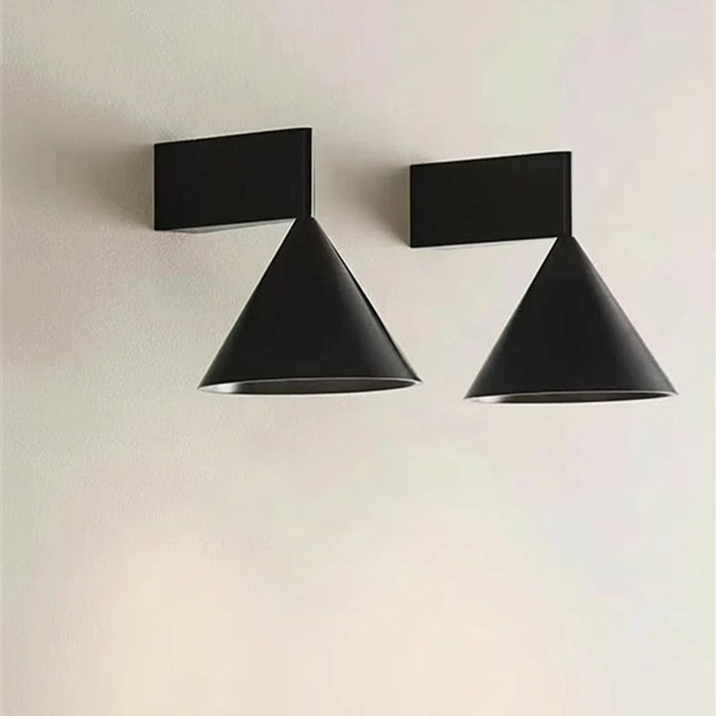 Italiano minimalista quarto lâmpada de parede cabeceira novo cônico geométrico simples designer high-end fundo parede corredor lâmpada