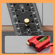 Esquadro de Precisão com Nível de Bolha - AngleMaster Red