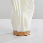 Lâmpada de mesa 3d plissada, lâmpada de cabeceira para quarto, 3 níveis reguláveis, luz noturna led, cafeteria, cartão, assento, atmosfera