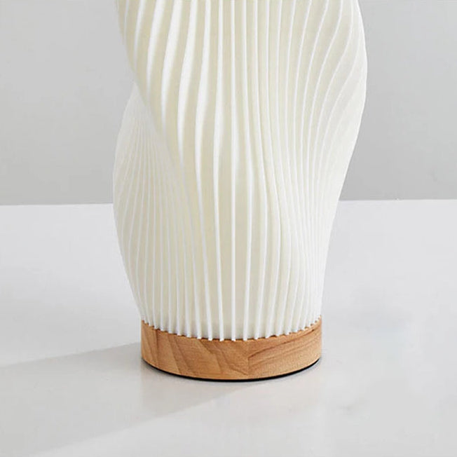 Lâmpada de mesa 3d plissada, lâmpada de cabeceira para quarto, 3 níveis reguláveis, luz noturna led, cafeteria, cartão, assento, atmosfera