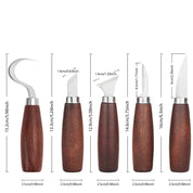 5 pçs ferramentas para escultura em madeira cinzel cortador de madeira conjunto de ferramentas manuais faca de escultura em madeira diy descascando escultura em madeira
