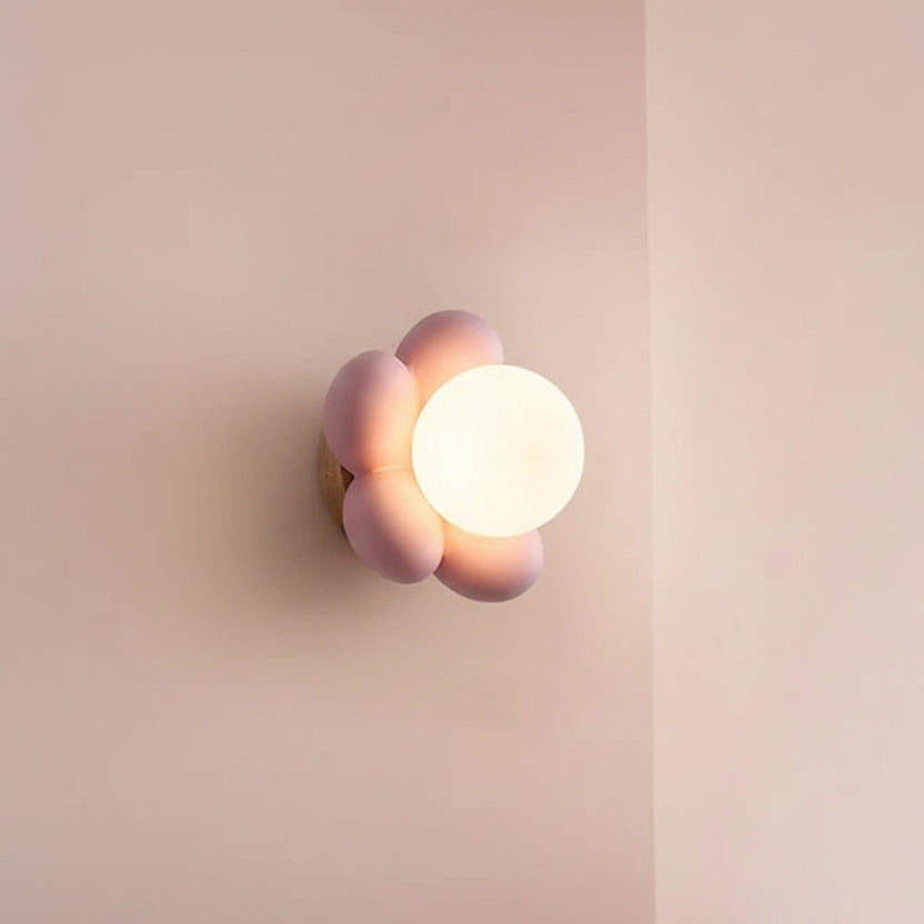 Arandela LED Flor Moderna - Iluminação Decorativa de Parede.