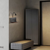 Indoor Lâmpada De Parede LED Com Interface USB E Carregamento Sem Fio Moderna 360 ° Rotatable Luz De Parede Com Interruptor Luzes Da Noite De Cabeceira