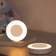 Lâmpada de parede led redonda recarregável luz noturna com interruptor toque regulável luz livro magnético para leitura quarto armário