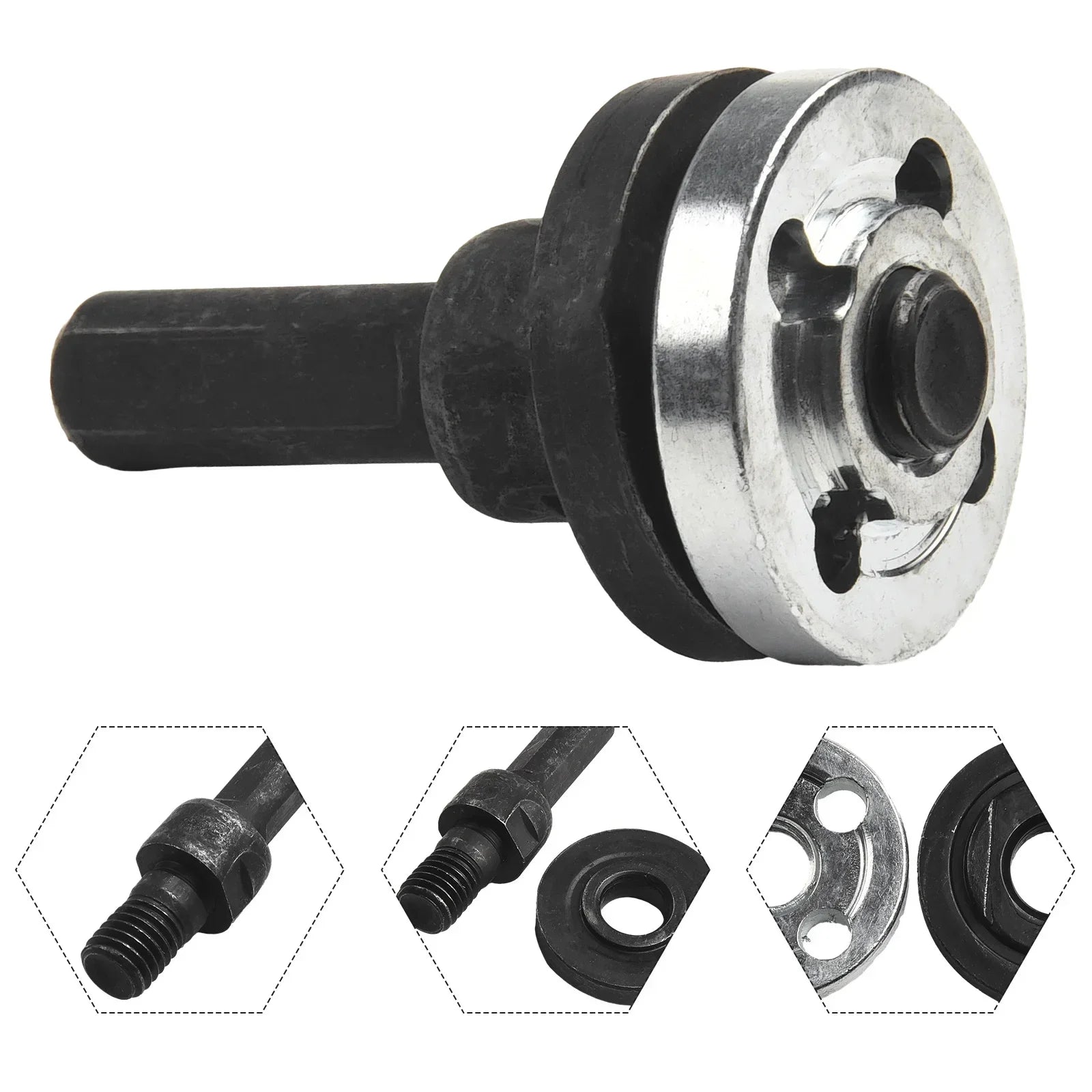 10mm broca elétrica para moedor de ângulo biela conversor conjunto moagem conexão adaptador ferramenta elétrica para disco corte