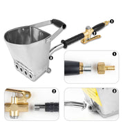 Pistola de Pulverização Profissional para Construção e DIY - Uso com Compressor (4 Jatos).