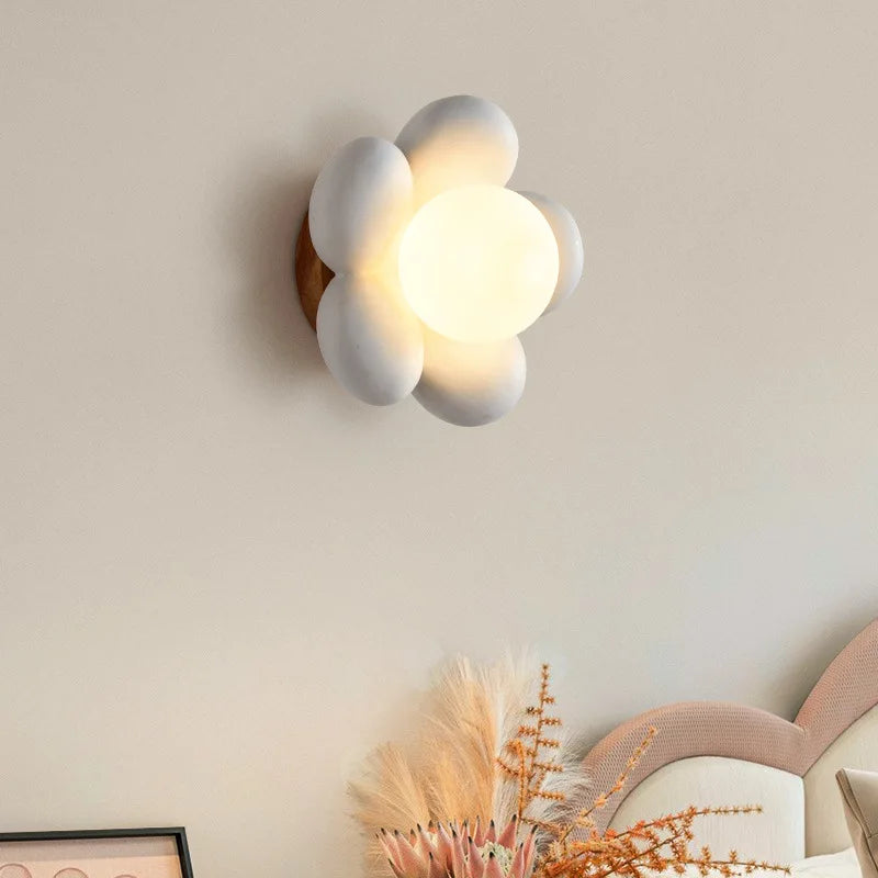 Arandela LED Flor Moderna - Iluminação Decorativa de Parede.