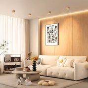 Gx53 downlight lâmpada de teto de madeira 220v decoração interior lâmpadas iluminação da sala sala estar corredor led para baixo luzes para rua quarto