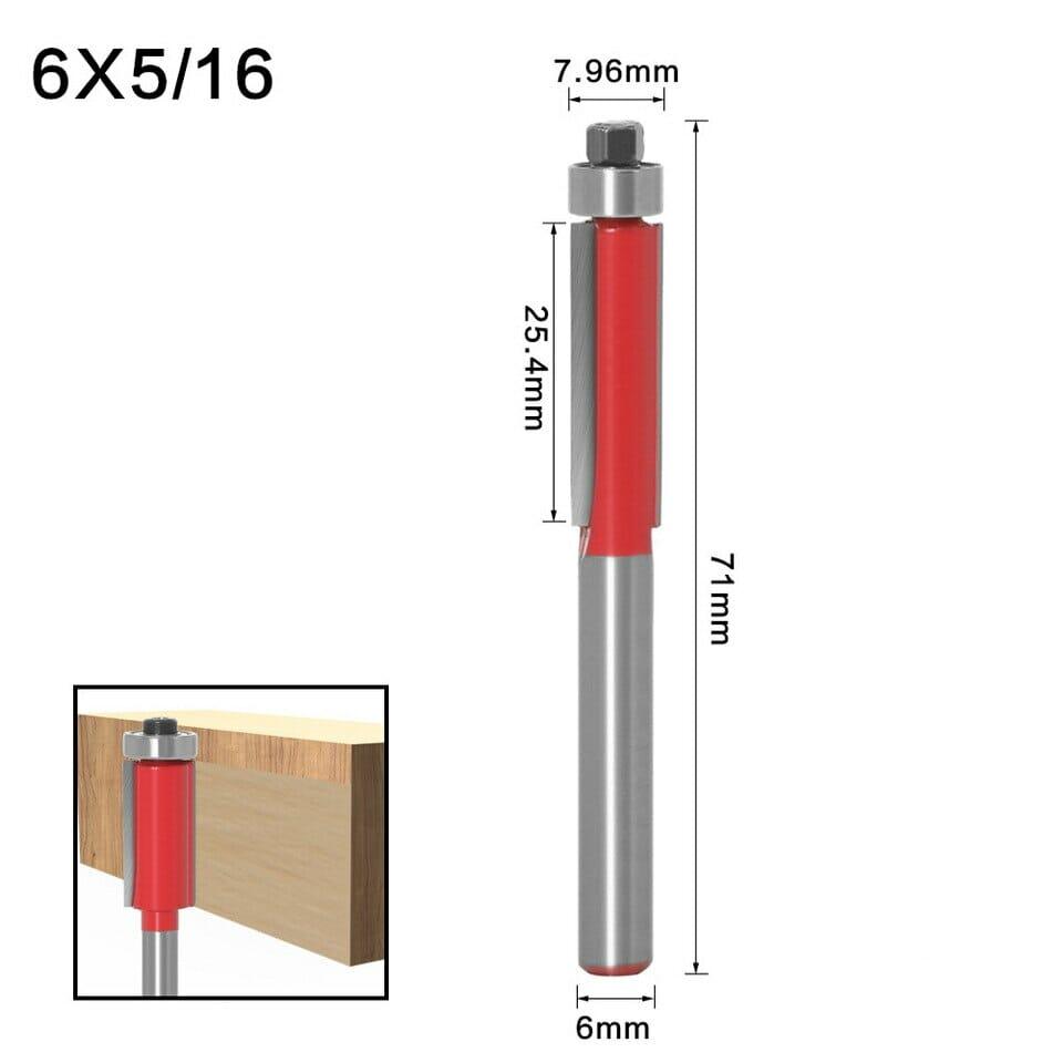 Fresa Reta Longa de 6mm com Rolamento – RouterLong