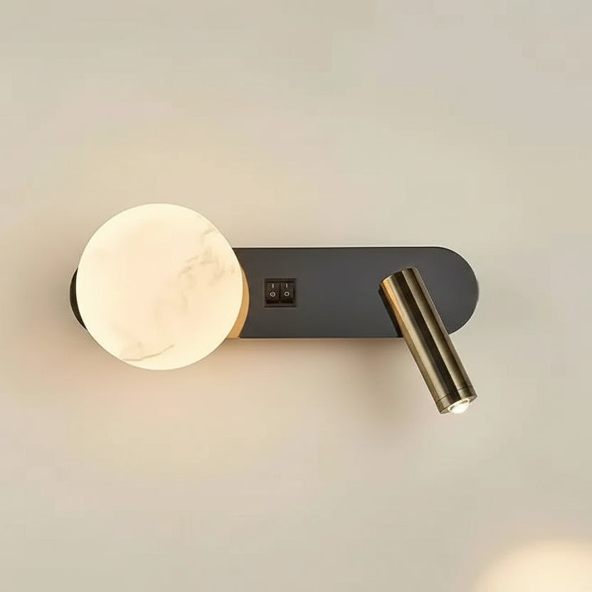 Lâmpada de parede moderna nórdica, preto e branco, minimalista, sala de estar, sofá fundo, luz decorativa, quarto luxuoso, cabeceira