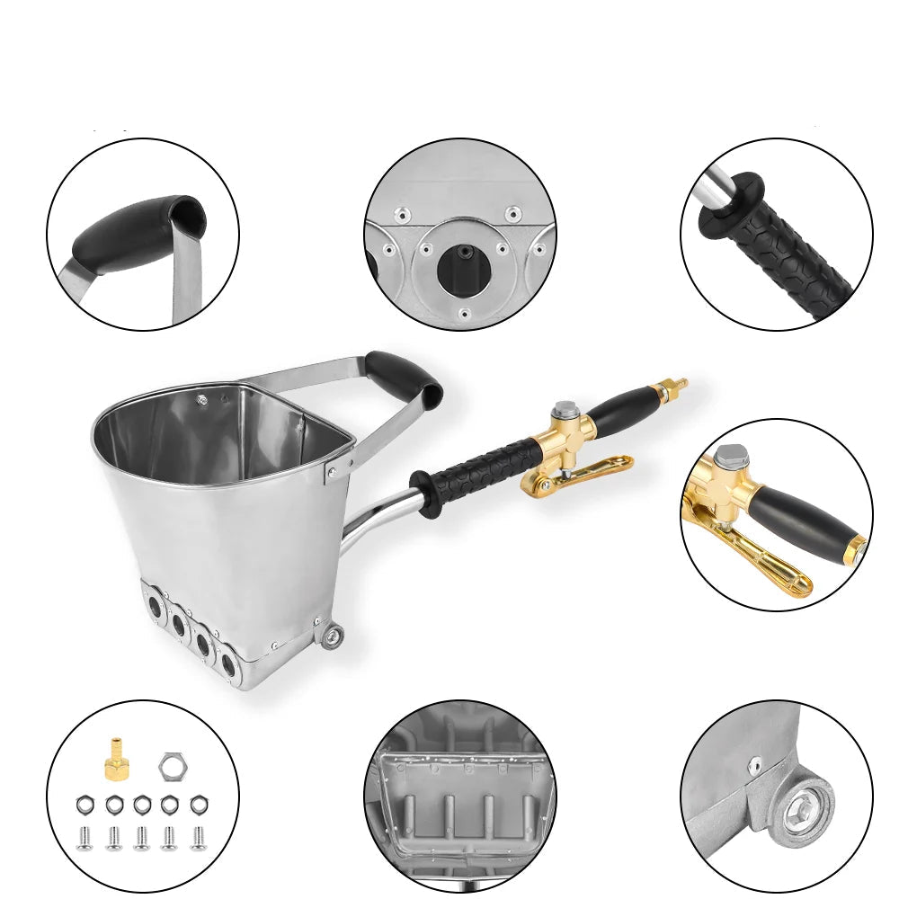 Pistola de Pulverização Profissional para Construção e DIY - Uso com Compressor (4 Jatos).