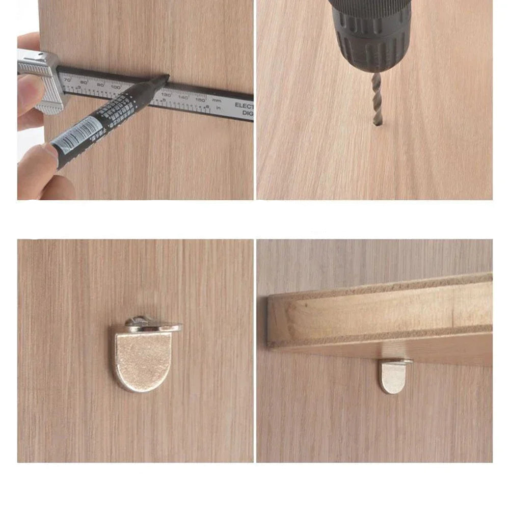 vidro em armários, suportes de suporte de móveis ideais