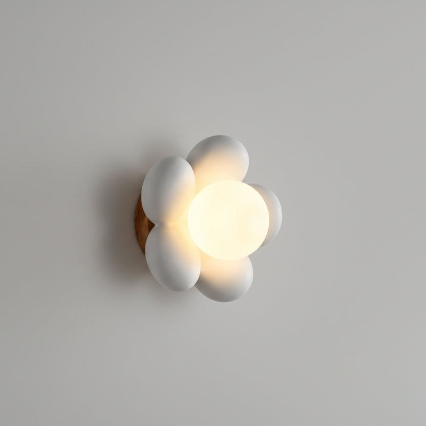 Arandela LED Flor Moderna - Iluminação Decorativa de Parede.